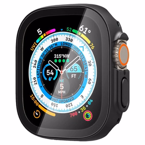 Spigen Thin Fit 360 -suojakuori Apple Watch Ultra 49 mm -mallille, musta