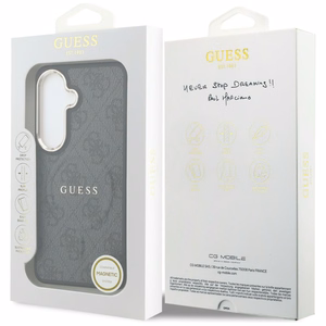 Guess case 4G Embossed Ring MagSafe for Samsung Galaxy S26 Plus black
