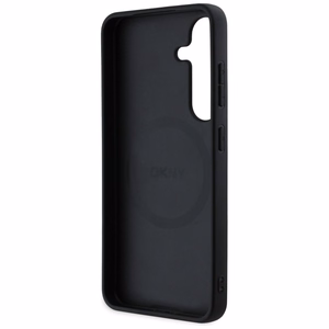 DKNY Nahkainen Checkered Pattern MagSafe Suojakuori Samsung Galaxy S25:lle - taupe