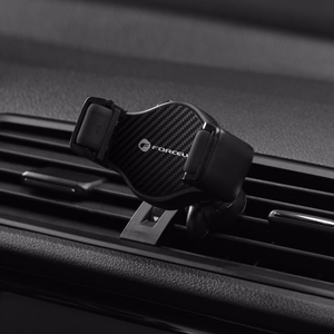 Forcell F-Grip Carbon H-CF509 auton puhelinteline tuuletusritilään, musta