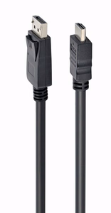 Gembird CC-DP-HDMI-3M DisplayPort–HDMI-kaapeli (ei kaksisuuntainen), 3m, musta