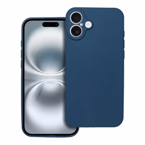Pehmeä suojakuori iPhone 16 Plus tummansininen