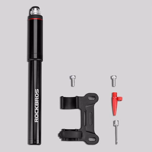 Rockbros SMART-B 150 PSI minipyöräpumppu Presta- ja Schrader-venttiileille – väri: musta
