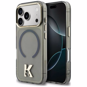 Karl Lagerfeld IML K Head Logo MagSafe Suojakuori iPhone 17 Pro Max:lle - Musta