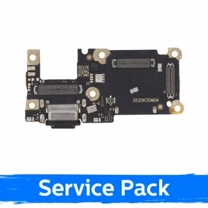 Charging Port Compatible with Xiaomi Mi 11T / 11T Pro with flex / silver (Service Pack)