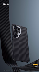 Benks Magnetic Armor Pro Kevlar Case Metal Frame 600D (G049) for Samsung Galaxy S26 Plus black