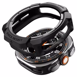 Spigen Rugged Armor -suojakuori mallille Samsung Galaxy Watch Ultra 47 mm – mattamusta