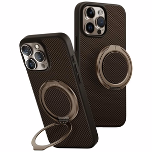 Uniq Keva Air Magclick Lataus GripFit Suojakuori iPhone 16 Pro Max:lle - Ruskea