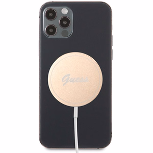 Guess Suojakuori induktiota varten GUCBMSLRD 15W MagSafe - kultainen