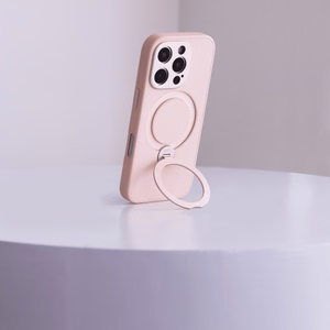 Moshi Kameleon MagSafe suojakuori iPhone 16 Pro Max -laitteelle, jalustatoiminnolla, Shell Pink -värinen
