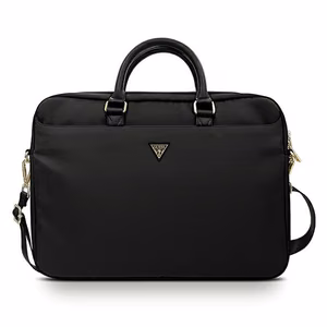 Guess Nylon Triangle Logo laukku 16 tuuman kannettavalle tietokoneelle - musta