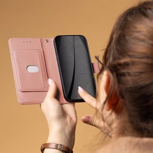 TFO Smart Triangle kirjamallinen suojakotelo Xiaomi Redmi A7 Pro -puhelimelle – vaaleanpunainen