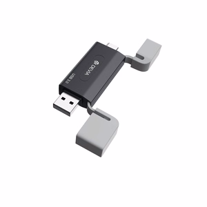Devia kortinlukija 2in1 EL240 USB/USB-C 3.0 musta
