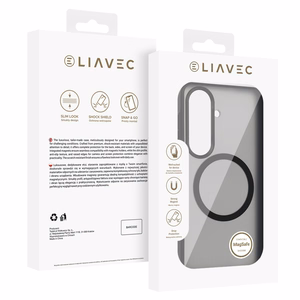 Liavec Soft Case Metal Frame Samsung Galaxy S26:lle musta