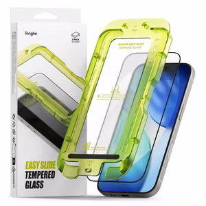 Ringke Easy Slide 2-pack Karkaistu Lasi iPhone 17:lle - Musta