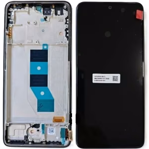 LCD screen Xiaomi Poco M7 Pro 5G with touch screen with frame Black original (service pack)