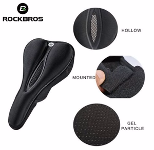 Rockbros LF047-B silikonigeelinen pyörän satulanpäällinen koko L - musta