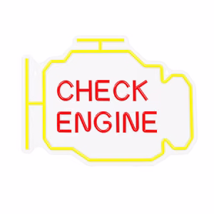 Neon PLEXI LED CHECK ENGINE keltainen punainen NNE21 Neolia