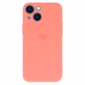 Vennus Silicone Heart Suojakuori iPhone 14 Plus:lle malli 1 koralli