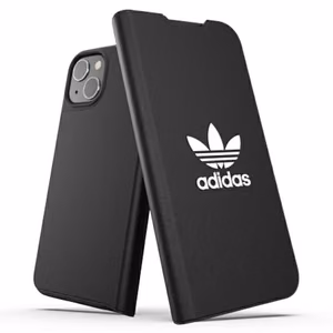 Adidas OR Booklet Case BASIC iPhone 13:lle - musta ja valkoinen