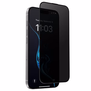 Benks Karkaistu lasi Ultra Shield Privacy (FK66) iPhone 16 Pro Max:lle musta (Thin Edge)