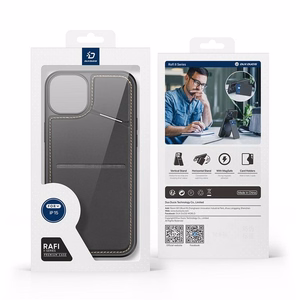 DUX DUCIS case RAFI II MAG with stand compatible with MagSafe for IPHONE 15 Plus black