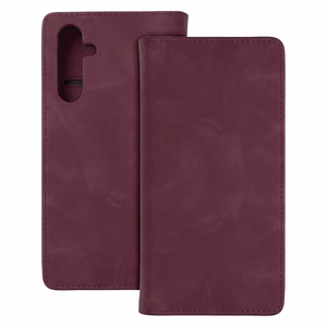 Smart Suede -kuori mallille Samsung Galaxy A54 5G, viininpunainen