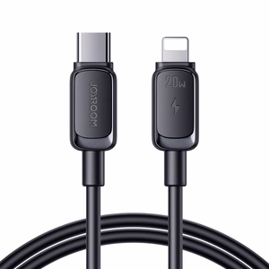 Joyroom Multi-Color Series A14 USB-C / Lightning Kaapeli 20W 1.2m - musta