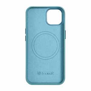iCarer Litchi Premium Nahkakotelo iPhone 14 Magneettinen nahkakotelo MagSafe Vihreä (WMI14220709-GN)