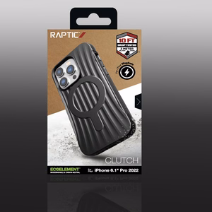 Raptic X-Doria Clutch Case iPhone 14 Pro MagSafe takakuori musta