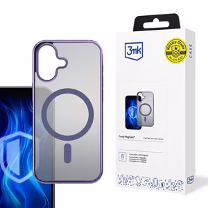 3mk Frosty MagCase violetti suojakuori Apple iPhone 16 Plus:lle - violetti