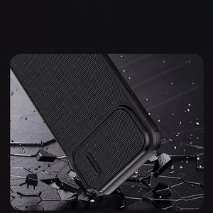 Nillkin Textured S Case iPhone 14 Pro Max armored cover with camera cover blue