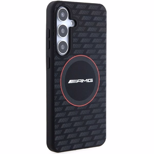 AMG Silicone Carbon Pattern MagSafe suojakuori Samsung Galaxy S24+:lle - musta