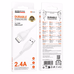 Borofone Cable BX121 Energy - USB to Lightning - 2,4A 1 metre white