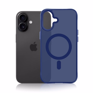3mk Smoke MagCase - suojakuori iPhone 17:lle - sininen-läpikuultava
