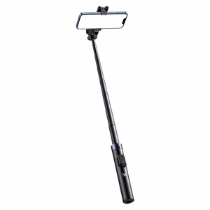 Wozinsky WC1Y30S selfie-keppi, teleskooppijalusta 1.3 m puhelinpidikkeellä - musta