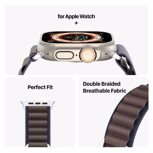 Dux Ducis GS nylon ranneke Apple Watch 42 / 44 / 45 / 49 mm:lle indigo