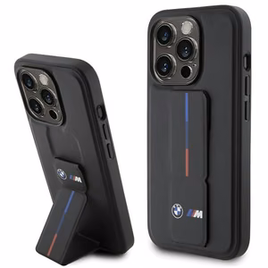 BMW Grip Hot Stamp suojakuori iPhone 15 Pro Maxille - musta