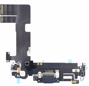 Flex-kaapeli iPhone 13 latausliittimelle mikrofonilla, musta, alkuperäinen (käytetty Grade A)