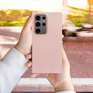 Suojakuori Samsung A57 5G:lle Frame puuterinen vaaleanpunainen