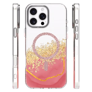 Epoxy Mag suojakuori iPhone 16 Pro 6,3" vaaleanpunainen