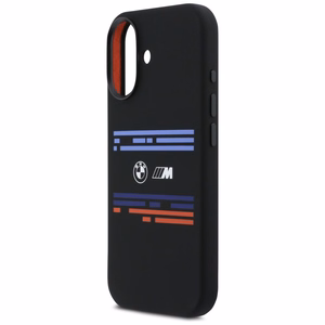 BMW M Silicon Horizontal Line MagSafe Suojakuori iPhone 17:lle - Musta