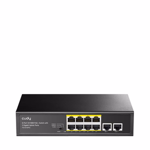 Cudy FS1010PG verkkokytkin Fast Ethernet (10/100) Power over Ethernet (PoE) musta
