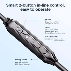 Joyroom JR-EW02 Kuulokkeet 3.5mm Musta