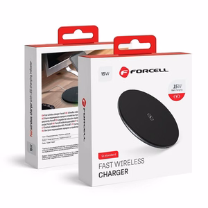 FORCELL F-ENERGY langaton pikalaturi Qi QC 15W musta