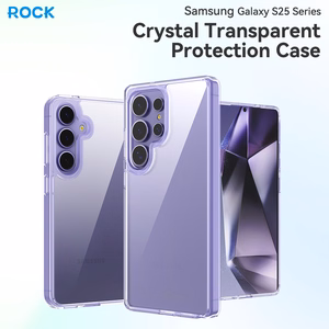 Rock Crystal läpinäkyvä suojakuori Samsung Galaxy S25:lle läpinäkyvä