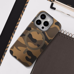 Suojakuori Samsung S25 ULTRA:lle Forcell F-Protect Levels Dual Layer 4D MagSafe-yhteensopiva Military Drop-Test desert camo