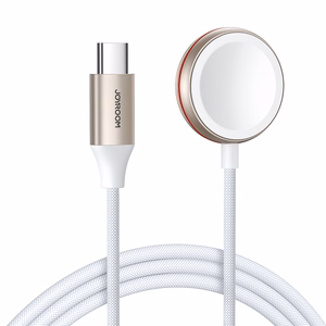 Joyroom induktiivinen laturi Apple Watch -kellolle 1,2 m valkoinen (S-IW011)