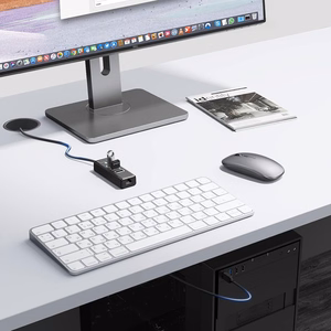 Orico PW3UR25-U3 USB Hub 4-Port 3x USB-A 3.0 1x RJ45 2.5G Ethernet 0.5m - Black
