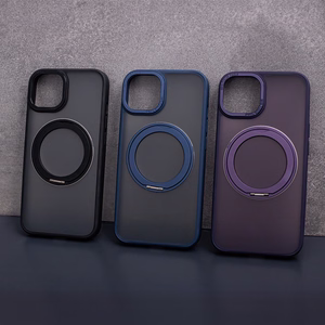 Magneettinen pyörivä suojakuori iPhone 11 tummansininen